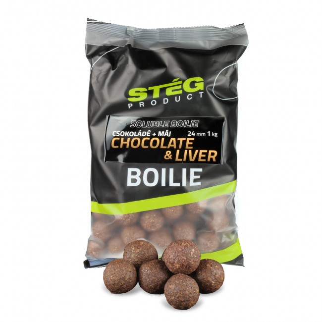 Stég Soluble Boilie 24mm 1kg - Príchuť: Sausage