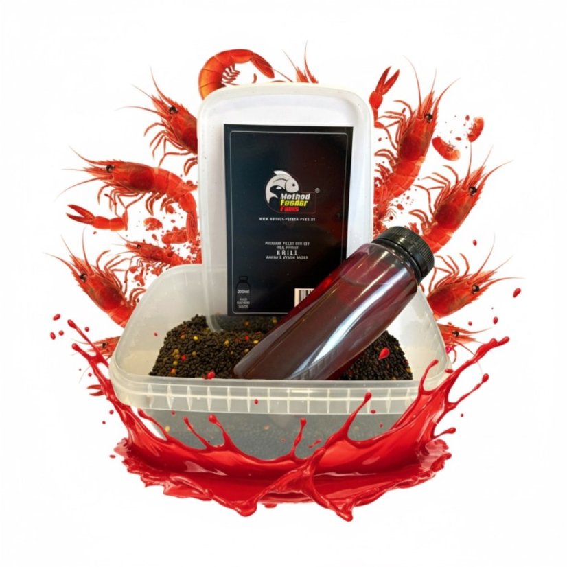 Premium Pellet Mix SET FLUO 500g + 200ml - Príchuť: Chilly - Frankfurt