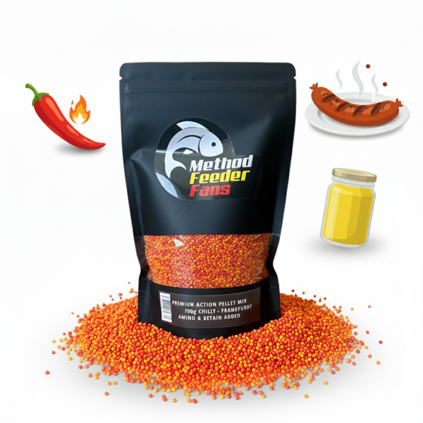 Premium Action Pellet Mix 700g - Príchuť: Spicy meat - Korenie - mäso