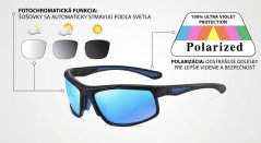 Fotochromatické polarizačné slnečné okuliare model 3027B