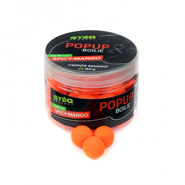Stég Pop Up Boilies 16mm 50g - Príchuť: Sweet Spicy