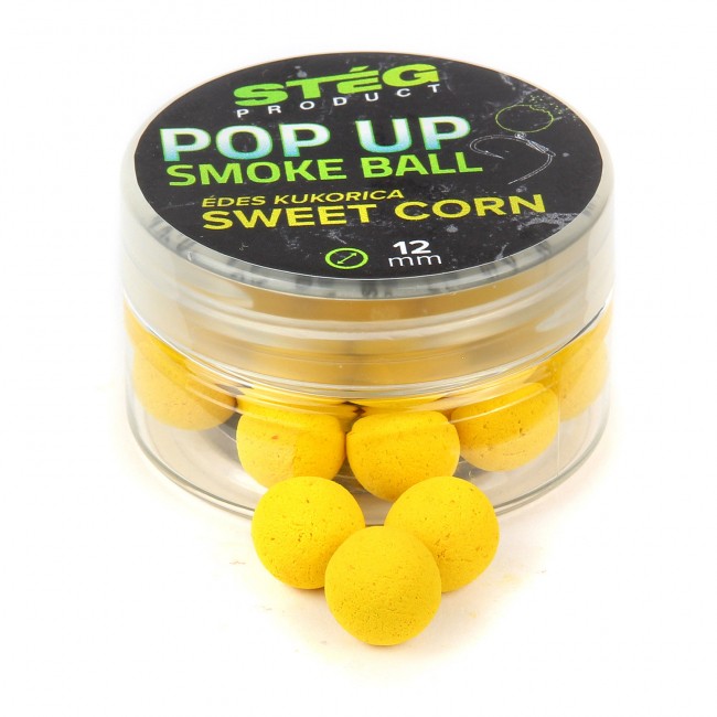Stég Pop Up SMOKE BALL 12mm 10g - Príchuť: Sweet Corn