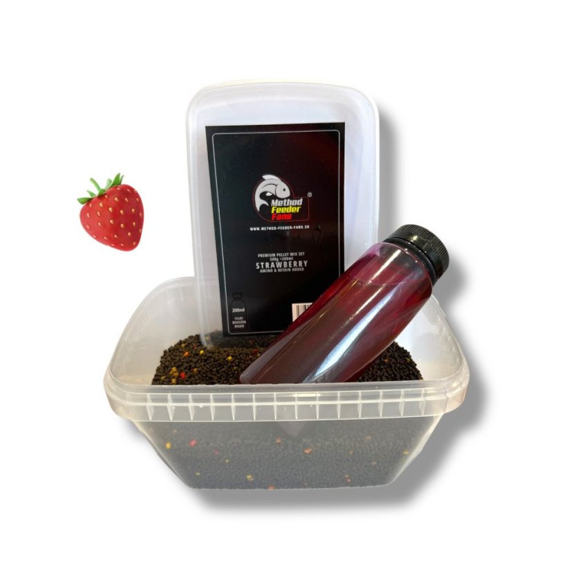 Premium Pellet Mix SET FLUO 500g + 200ml - Príchuť: Chilly - Frankfurt