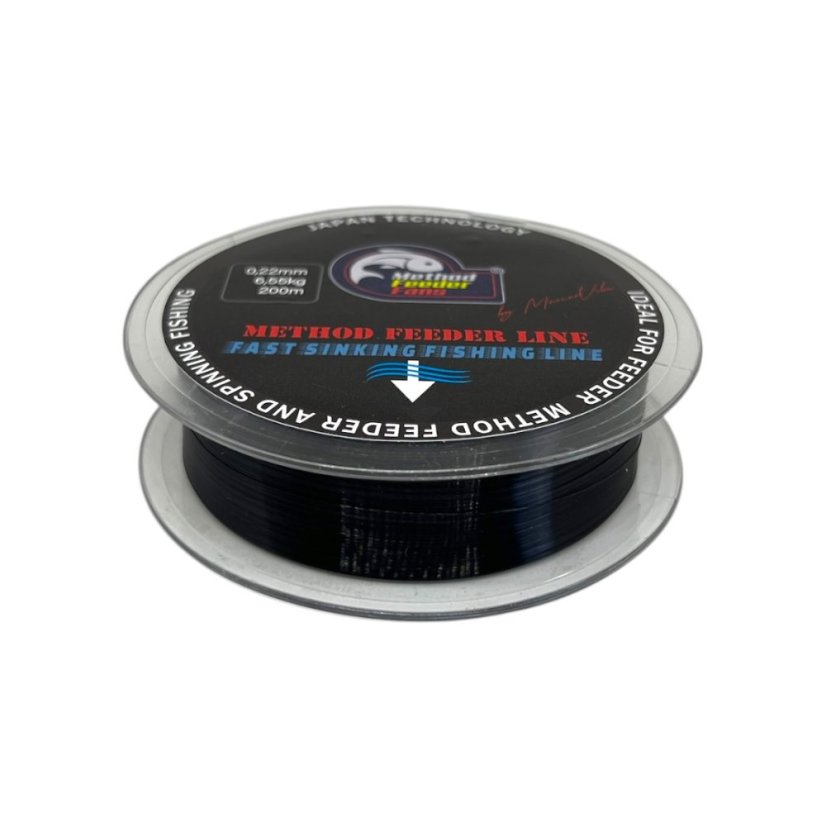 Vlasec Method Feeder Line BLACK - Priemer: 0,25mm 7,65kg 200m