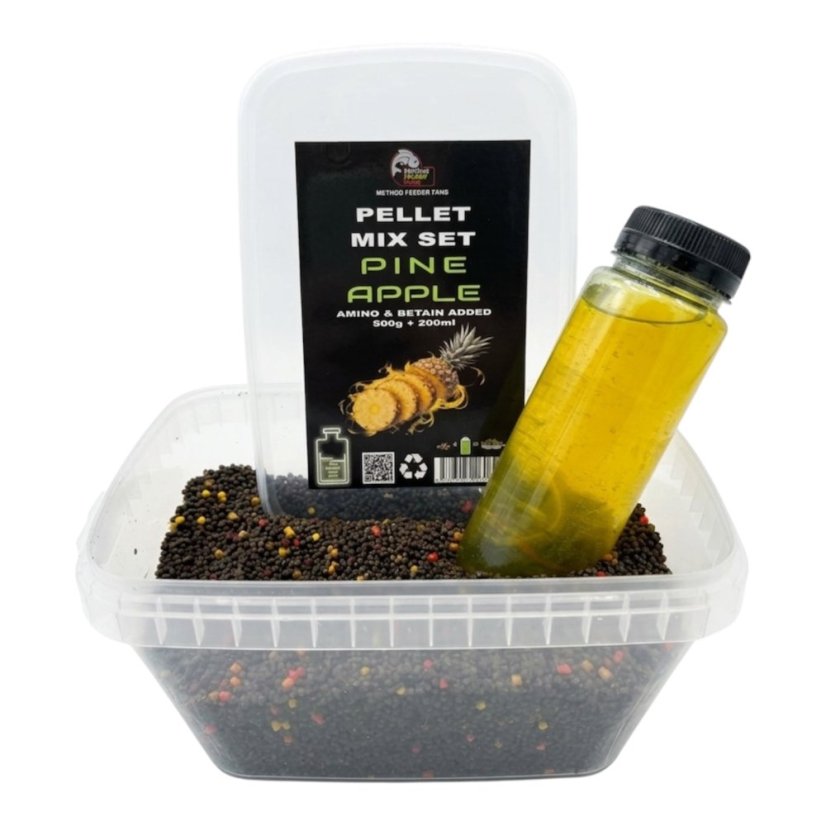 Premium Pellet Mix SET FLUO 500g + 200ml - Príchuť: Chilly - Frankfurt