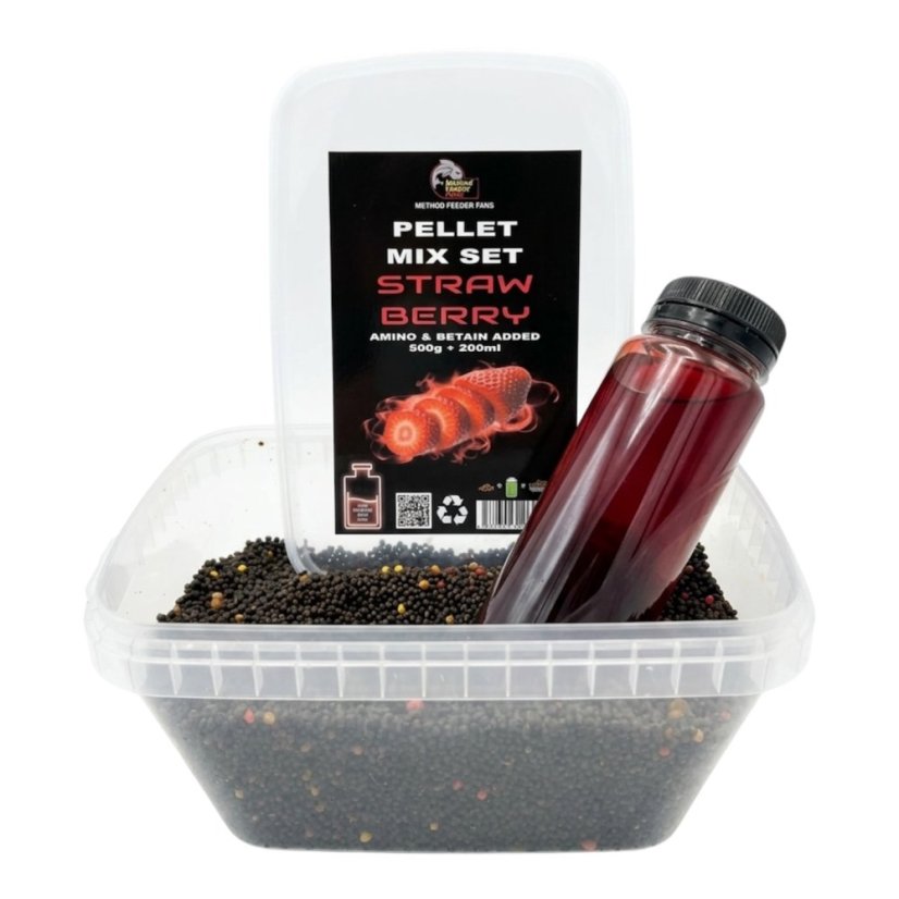 Premium Pellet Mix SET FLUO 500g + 200ml - Príchuť: Chilly - Frankfurt