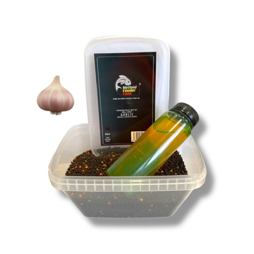 Premium Pellet Mix SET FLUO 500g + 200ml - Príchuť: Chilly - Frankfurt