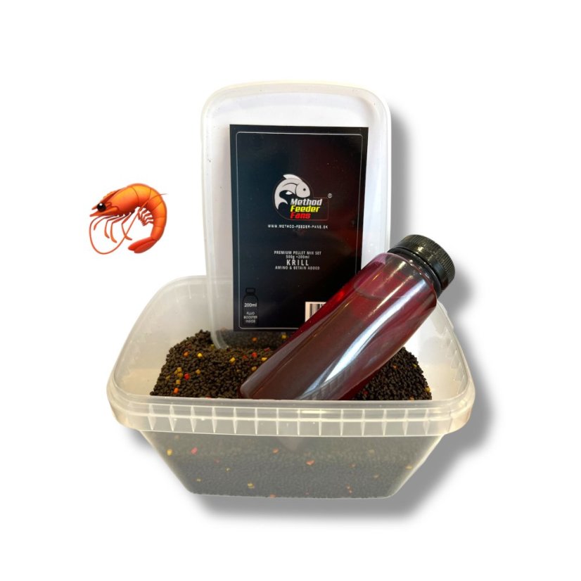 Premium Pellet Mix SET FLUO 500g + 200ml - Príchuť: Chilly - Frankfurt