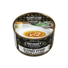 Slepačí vývar s mäsom a zeleninou 400g