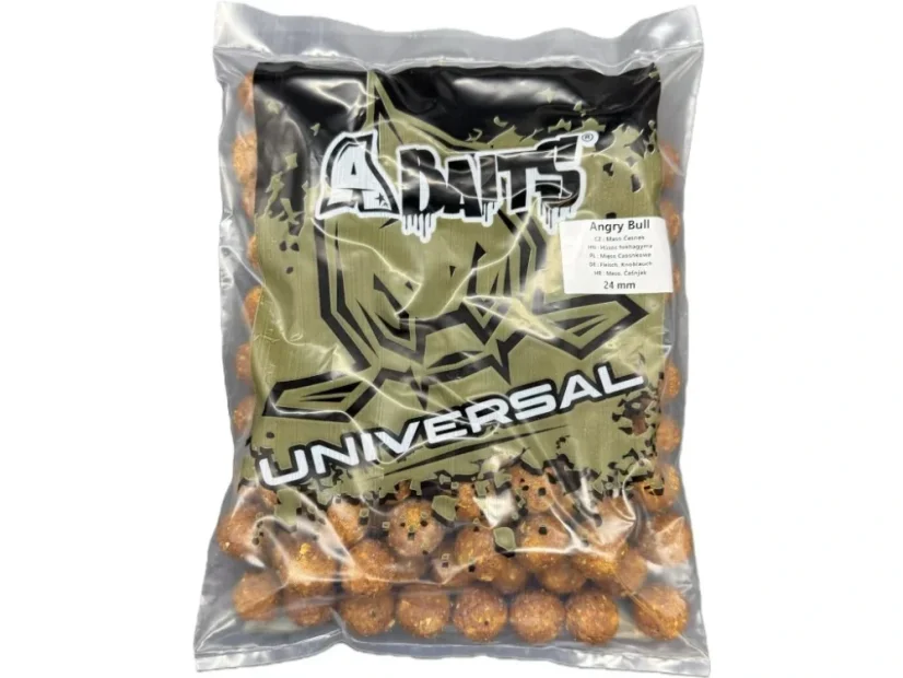 Boilies 1kg Universal A-Baits - Príchuť: Universal Angry Bull 1kg 24mm