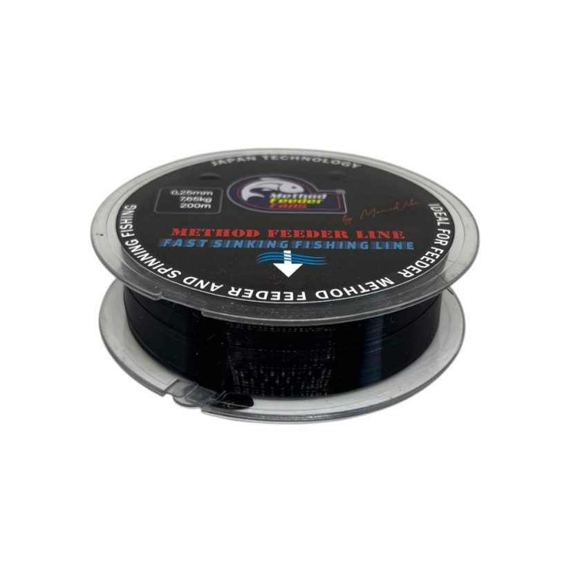 Vlasec Method Feeder Line BLACK - Priemer: 0,25mm 7,65kg 200m