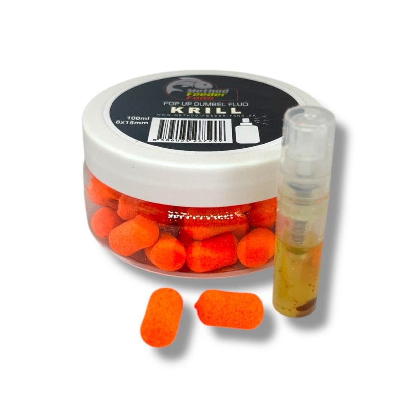 Pop Up Dumbell FLUO 8mm x 15mm - Príchuť: Strawberry - Jahoda