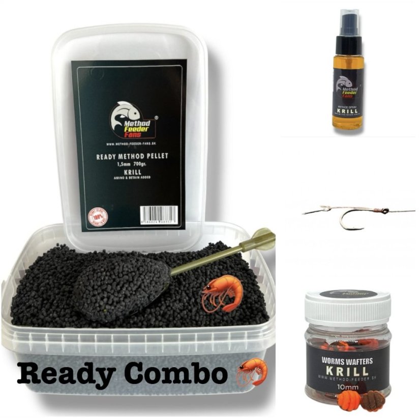 Method Feeder Fans Limited Ready Combo - Príchuť: Krill - Krill