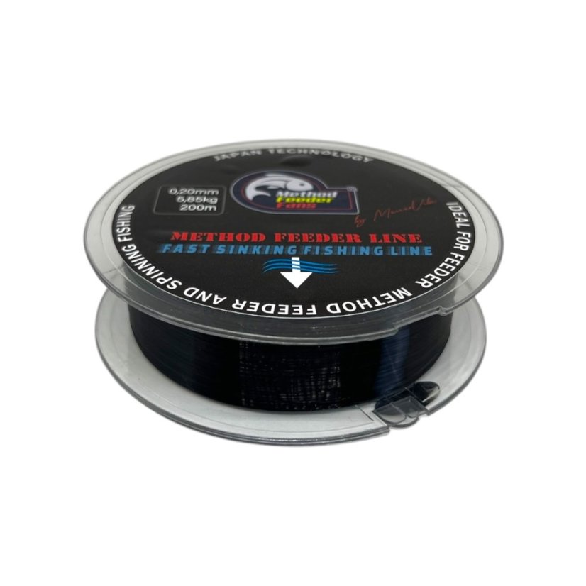 Vlasec Method Feeder Line BLACK - Priemer: 0,25mm 7,65kg 200m