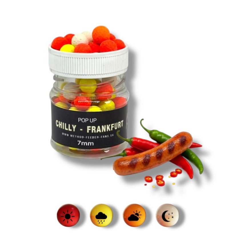 Pop Up 7mm - Príchuť: Chilly - Frankfurt