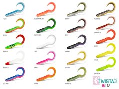 Umelá nástraha Delphin TwistaX Eeltail UVs | 6cm 5ks