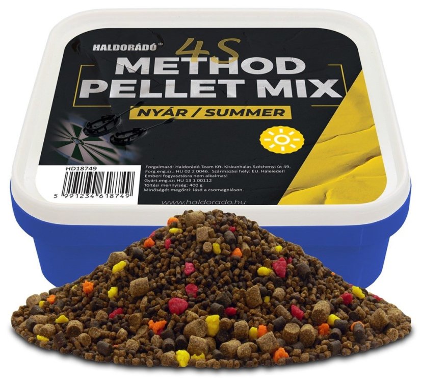 Haldorádó Pelety Method Pellet Mix 4S 400 g - Príchuť: Haldorádó Pelety Method Pellet Mix 4S 400 g LETO
