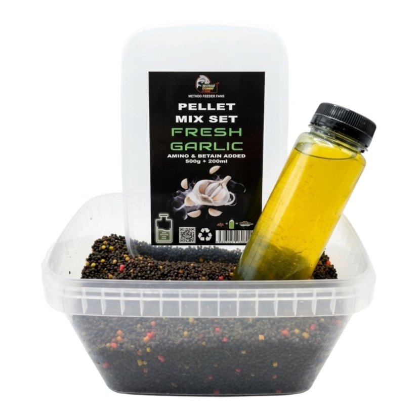 Premium Pellet Mix SET FLUO 500g + 200ml - Príchuť: Chilly - Frankfurt