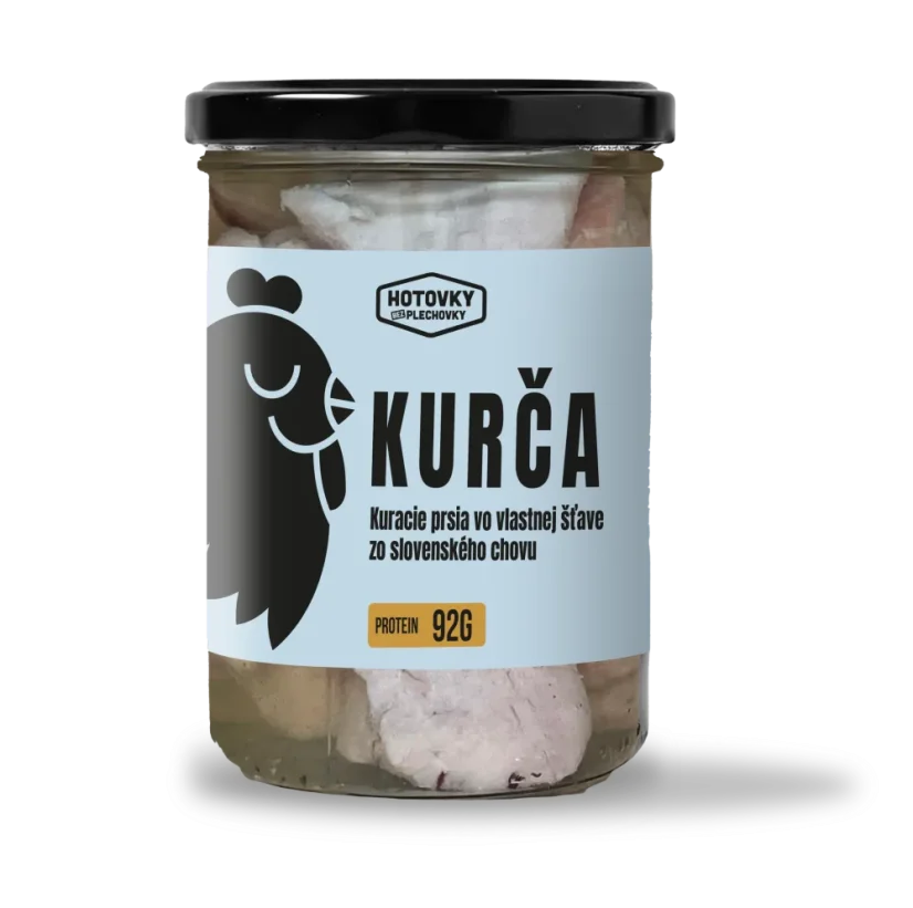 KURČA Kuracie prsia vo vlastnej šťave 400g