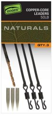 Fox Montáž Edges Naturals Copper Core Leaders 3 ks