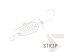 Plandavka Delphin STRIP - Farba: Plandavka Delphin STRIP | 2g AURO Hook #8