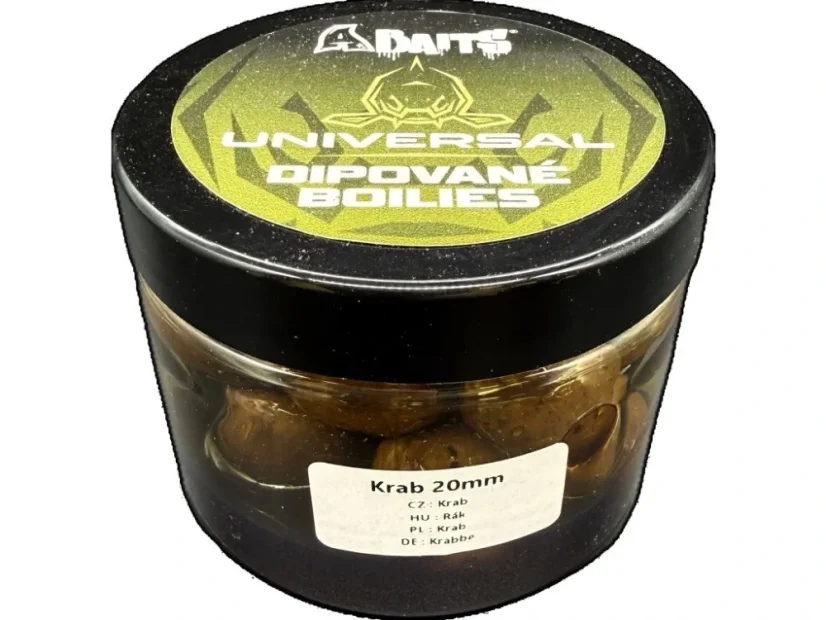 Dipovaný boilies UNIVARSAL A BAITS 20 mm - Príchuť: Krab
