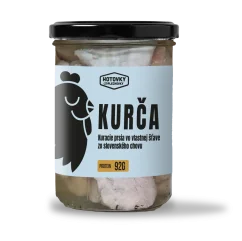KURČA Kuracie prsia vo vlastnej šťave 400g