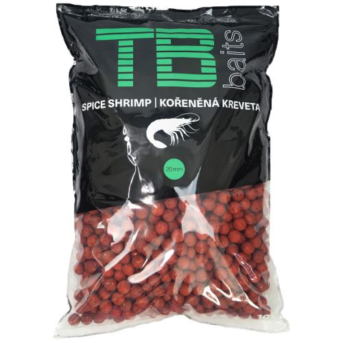 TB Baits Krmné Boilies 10 kg 20 mm - Príchuť: Krmné boilie Spice Shrimp -10 kg 20 mm