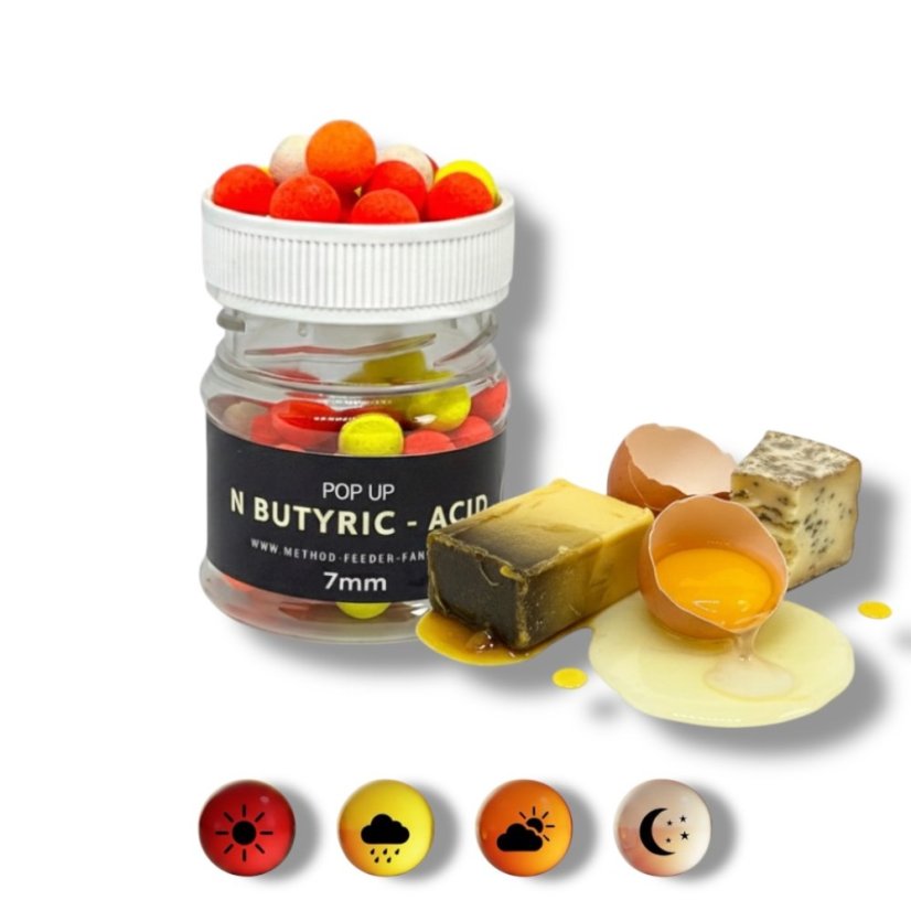Pop Up 7mm - Príchuť: N- Butyric Acid - Kyselina maslová