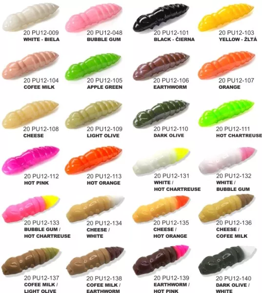 Dipované umelé nástrahy FishUP Pupa 30mm-1,2"/10ks - Farba: Black