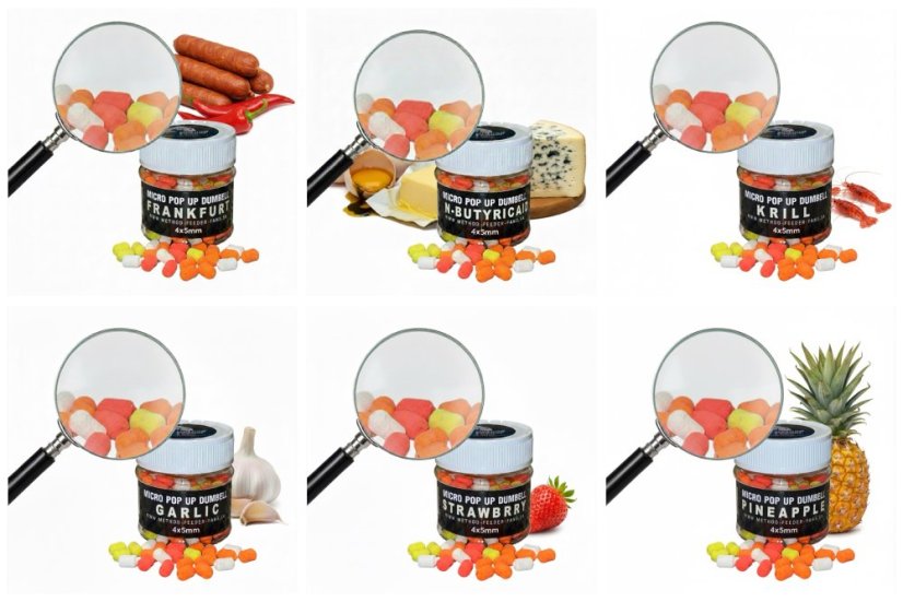 Micro POP UP  Dumbell 4mm x 5mm