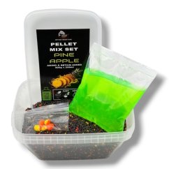 Pellet Mix SET FLUO 500g + 200ml + Worms Wafters