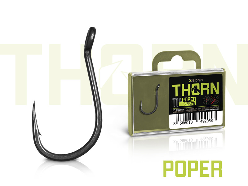 Delphin THORN Poper 11x háčik - Veľkosť: 8