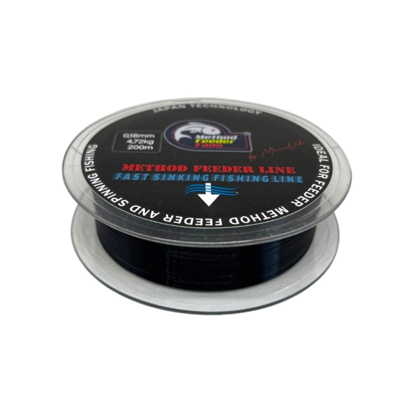 Vlasec Method Feeder Line BLACK - Priemer: 0,25mm 7,65kg 200m