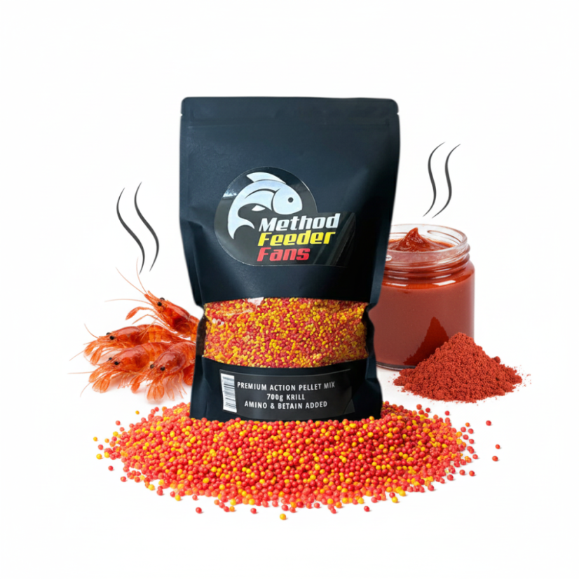 Premium Action Pellet Mix 700g - Príchuť: Spicy meat - Korenie - mäso