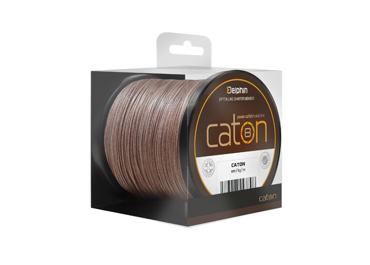 Delphin CATON hnedá šnúra sumcová - Priemer: Delphin CATON hnedá | 0,63mm 68,2kg 250m