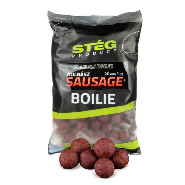 Stég Soluble Boilie 24mm 1kg - Príchuť: Sausage