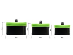 Set tašiek Delphin REAXE SetBAX 3v1 | 30x20x11cm / 28x18x10cm / 26x16x9cm