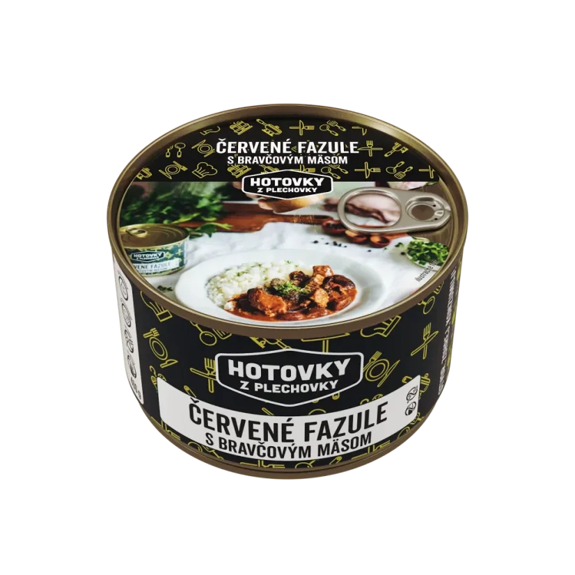Červené fazule s bravčovým mäsom 400g