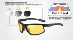 Fotochromatické polarizačné slnečné okuliare model 3027Y