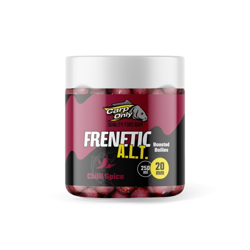 Dipovaný boilies Carp Only Frenetic A.L.T. 20 mm 250 ml - Príchuť: Chilly - Spice