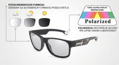 Fotochromatické polarizačné slnečné okuliare model 1084