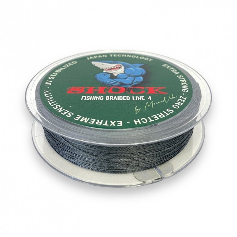Šnúra Shock Braided Line 4 - Priemer: 0,305mm 16,50kg 100m