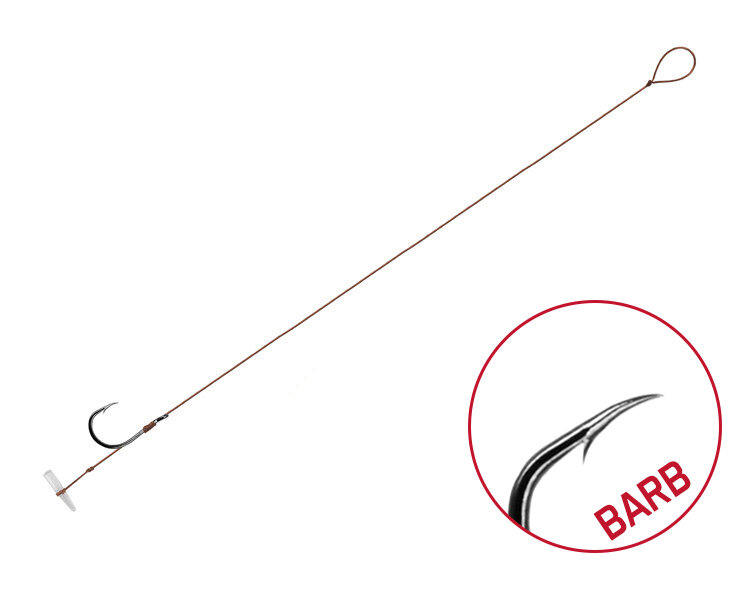 Feedrový nadväzec Delphin Proxi 8 Quickstop / 6ks - Veľkosť: Nadväzec Delphin Proxi Quickstop / 6ks | 8cm / 0,10mm / BARB #8